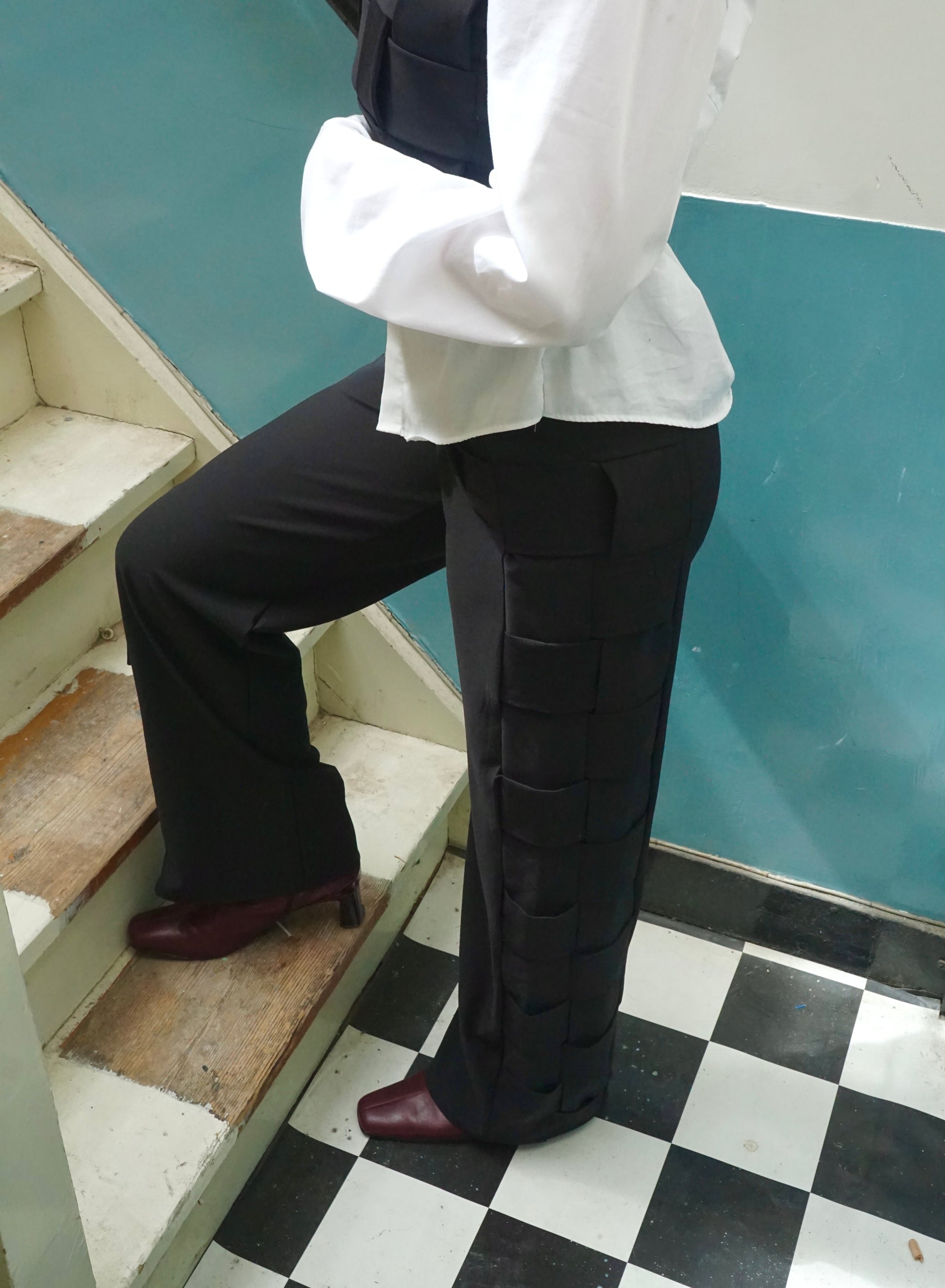 Weaved Suit Pants